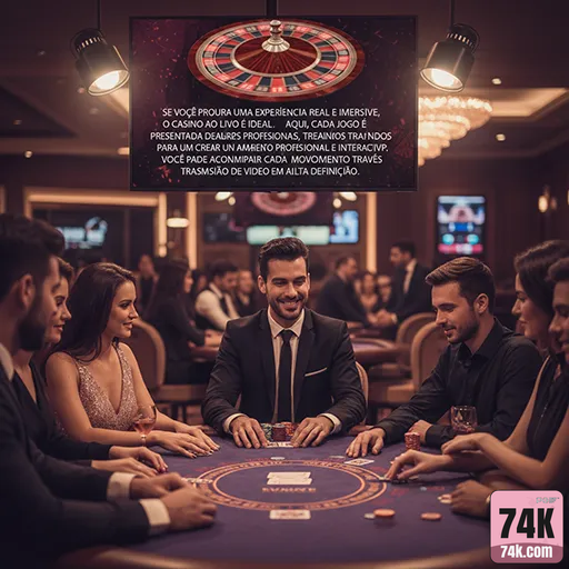 Cassino Ao Vivo: Experiência Real no 74k.com